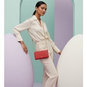 Chanel Red Caviar Long Flap Wallet